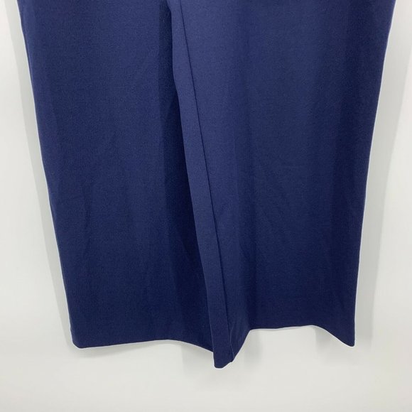 The Limited Jumpsuit Navy Blue Sleeveless Wide Leg Crop NWT - Picture 4 of 7